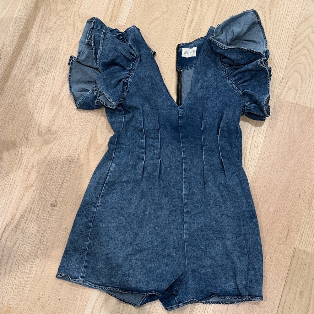Southern Stylish Blue Denim One Piece